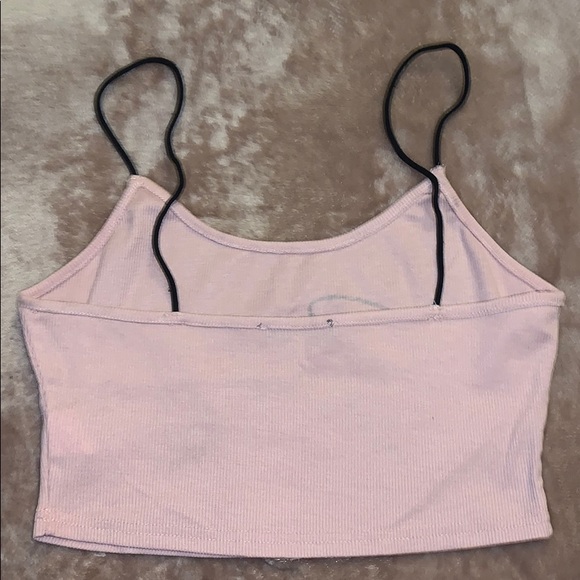 Cute Babe light pink top with black straps - Picture 2 of 2